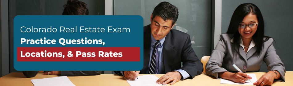Real estate agents taking a certification exam to advance their career