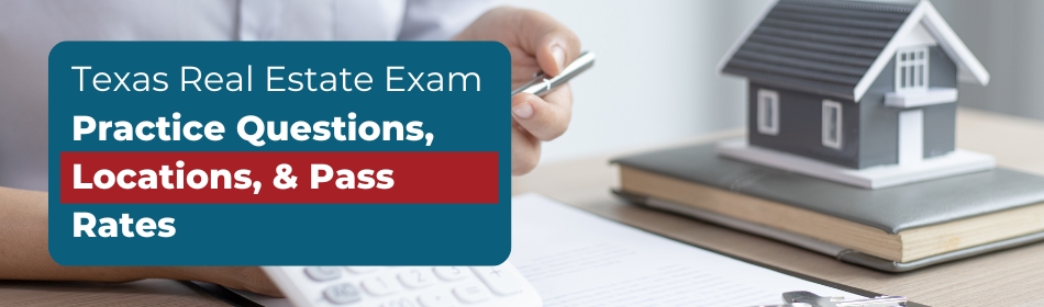 Focused real estate professional studying for the exam